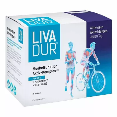 LIVADUR Muscle Function Active Complex lazdelės, 30 vnt