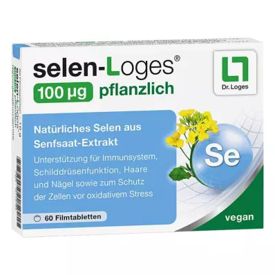 Selen-loges 100 µg augalinės kilmės plėvele dengtos tabletės (60 vnt.) Selen-loges 100 µg augalinės kilmės plėvele dengtos tabletės (60 vnt.)