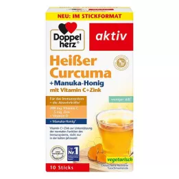 DOPPELHERZ karštos ciberžolės ir manukos medaus granulės, 10 vnt