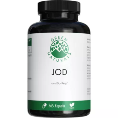 GREEN NATURALS Jodas iš ekologiškos Kelp 200 μg kapsulės, 365 vnt