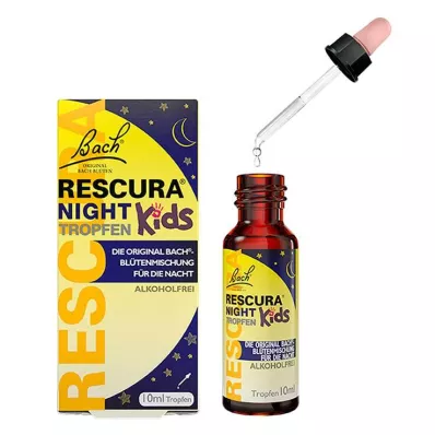 Bach Flowers Original Rescura Night Kids lašai be alkoholio, 10 ml