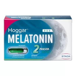 HOGGAR Melatoninas DUO Miego kapsulės, 30 kapsulių