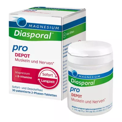 Magnesium Diasporal pro + B-Vit.DEPOT Muskusas.+ Nervų skirtukas, 30 vnt Magnesium Diasporal pro + B-Vit.DEPOT Muskusas.+ Nervų skirtukas, 30 vnt