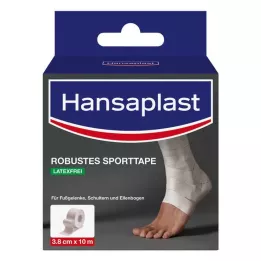 HANSAPLAST Tvirta sportinė juosta 3,8 cmx10 m balta, 1 vnt