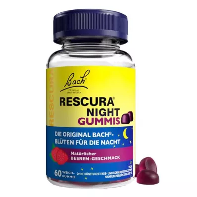 Bacho gėlės Original Rescura Night Gummies Berry, 60 vnt Bacho gėlės Original Rescura Night Gummies Berry, 60 vnt
