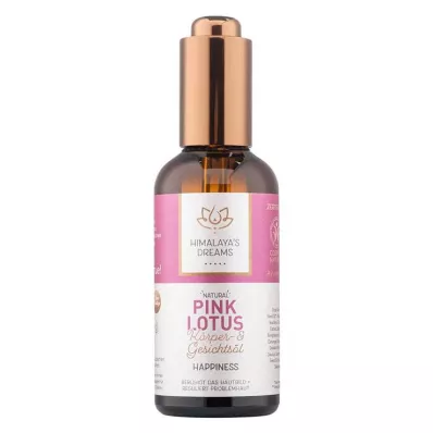 Himalayas Dreams Ayurveda Body & Veido aliejus Pink Lotus, 100 ml Himalayas Dreams Ayurveda Body & Veido aliejus Pink Lotus, 100 ml