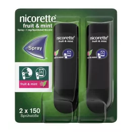 NICORETTE Vaisių & Mėtų purškalas 1 mg/purškalas NFC, 2 vnt