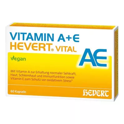 Vitaminas A + E Hevert Vital kapsulės, 60 vnt