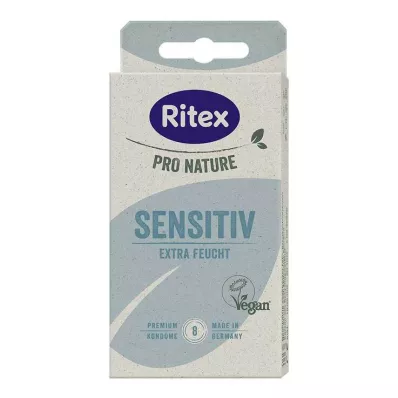 Ritex Pro Nature Sensitive veganiški prezervatyvai, 8 vnt