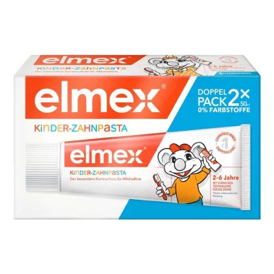 Elmex vaikų dantų pasta 2 - 6 metų duo pack, 2x50 ml