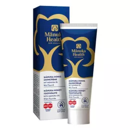 MANUKA HEALTH Medaus dantų pasta su fluoru, 75 ml