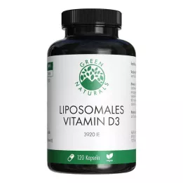 GREEN NATURALS Vitamino D3 liposominės didelės dozės kapsulės, 120 vnt