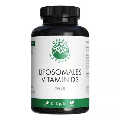 Green Naturals Vitamin D3 liposominės didelės dozės kapsulės, 120 vnt