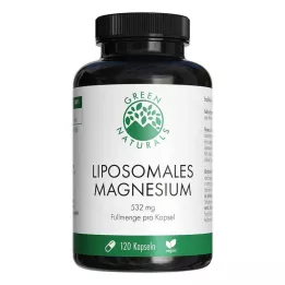 GREEN NATURALS Magnio citrato liposominės veg. kapsulės, 120 vnt