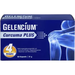 GELENCIUM Curcuma Plus didelė dozė su vitaminu C, 60 kapsulių