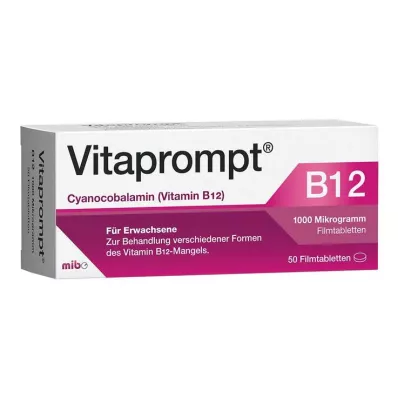 VITAPROMPT 1000 mikrogramų plėvele dengtos tabletės, 50 vnt VITAPROMPT 1000 mikrogramų plėvele dengtos tabletės, 50 vnt