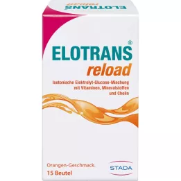 ELOTRANS papildomi elektrolito milteliai su vitaminais, 15X7,57 g