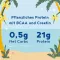 Vegan Muscle Protein Vanilės baltymai + Kreatino milteliai (600 g)