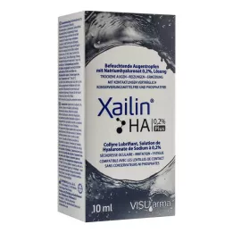 XAILIN HA 0,2 % Plus akių lašai, 10 ml