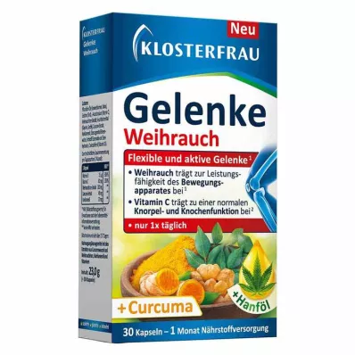 Klosterfrau Joints Frankincense minkštos kapsulės, 30 vnt Klosterfrau Joints Frankincense minkštos kapsulės, 30 vnt