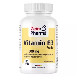 VITAMIN B3 FORTE Niacinas 500 mg kapsulės, 90 vnt