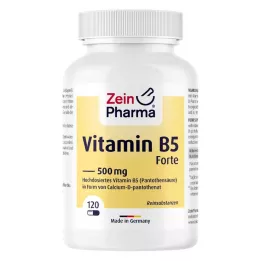 VITAMIN B5 PANTOTHENSÄURE 500 mg kapsulės, 120 kapsulių