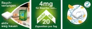 Instructions for use for nicorette® kramtomoji guma švieži vaisiai, 4 mg nikotino, 210 vnt - 2