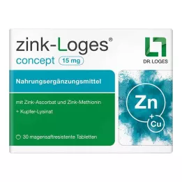 ZINK-LOGES koncepcija 15 mg enterinėmis plėvele dengtos tabletės, 30 vnt