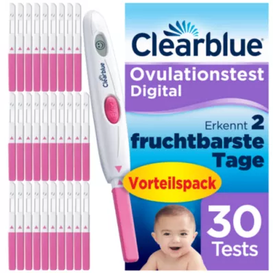 CLEARBLUE Skaitmeninis ovuliacijos testas, 30 vnt