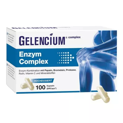 Gelencium Enzyme Complex didelė dozė su bromelaino kapsulėmis, 100 vnt Gelencium Enzyme Complex didelė dozė su bromelaino kapsulėmis, 100 vnt