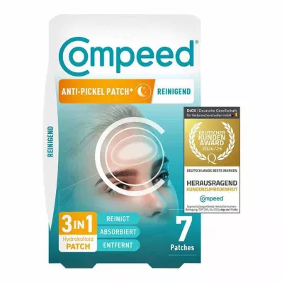 Compeed pleistras nuo spuogų valymas, 7 vnt Compeed pleistras nuo spuogų valymas, 7 vnt