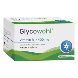 GLYCOWOHL Vitaminas B1 tiaminas 400 mg didelės dozės kapsulės, 200 vnt