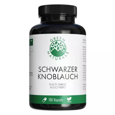 Green Naturals juodasis česnakas 750mg vegan Kps, 180 vnt
